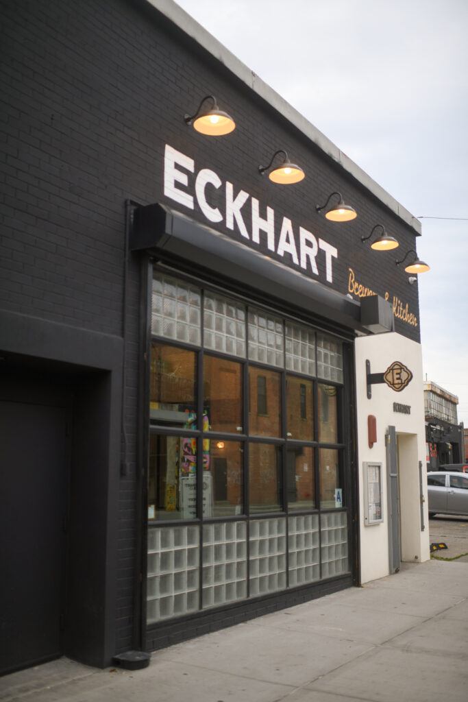 Eckhart Beer Co. exterior storefront in Bushwick, Brooklyn